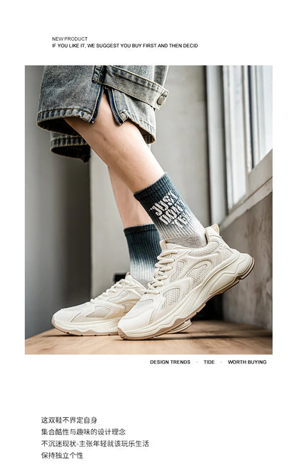 Baskets de sport décontractées pour homme, printemps-été, semelle souple, antidérapantes, respirantes, pour la course en extérieur, chaussures de sport tendance « Youth Joker »