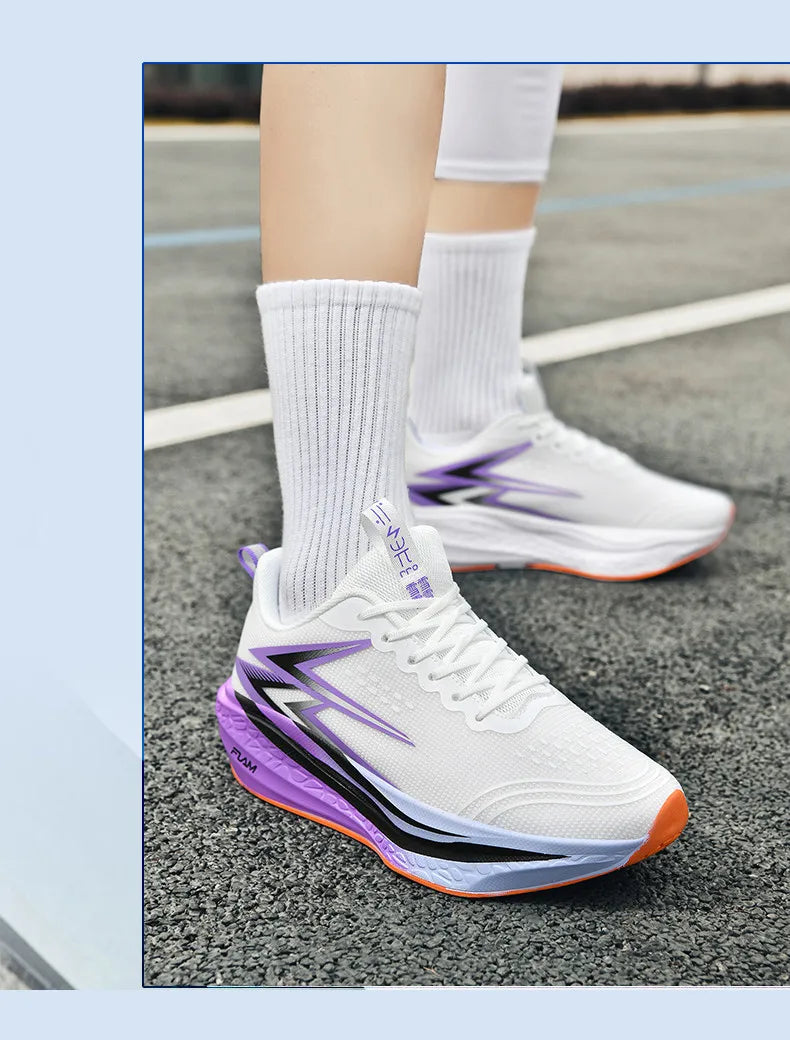Men's Running Shoes Specialty Marathon Sports Shoes Breathable Lightweight Carbon Plate Women's Trend Athletic Sneakers Women