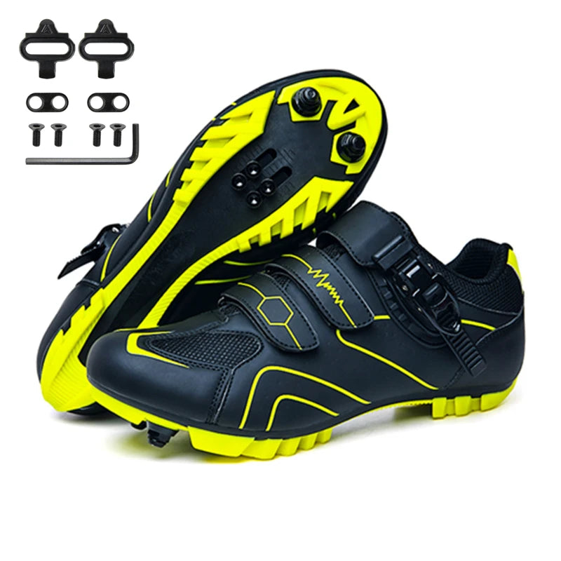 Professional Self-Locking Cycling Shoes Outdoor MTB Pedal Bicycle Shoes Non-Slip Sneakers Racing Road Speed Bike SPD Cleat Shoes