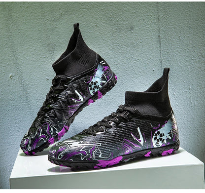Chaussures de football professionnelles pour hommes, crampons de football, chaussures de football originales pour terrain intérieur, bottes d'entraînement sur gazon TF/FG, baskets