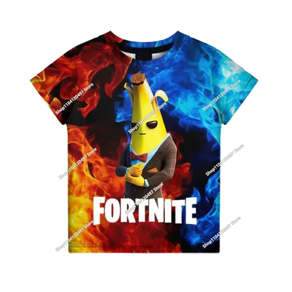 Autumn New Sweatshirt T-shirt  Fortnite 3D Digital Printing Loose Comfortable Hooded Pullover