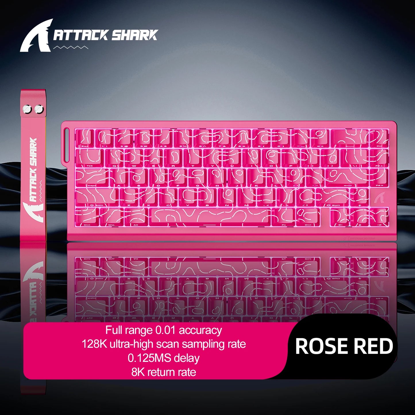 Teclado gaming magnético ATTACK SHARK X68HE X68PRO HE e FREEWOLF F68 com fios F68Pro sem fios para gaming profissional 0.01mm Rapid Trigg