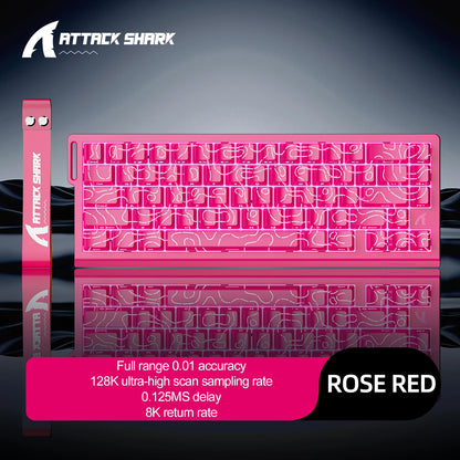 Teclado gaming magnético ATTACK SHARK X68HE X68PRO HE e FREEWOLF F68 com fios F68Pro sem fios para gaming profissional 0.01mm Rapid Trigg