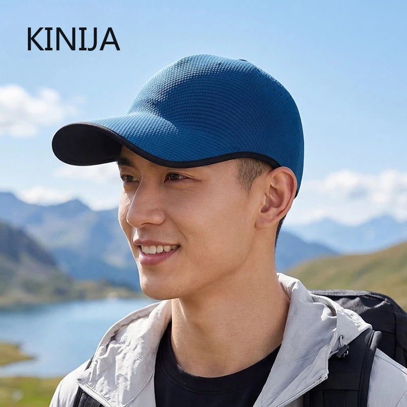 Seamless Baseball Cap for Men Quick Drying Packable Sports Hat Outdoor Fishing Climbing Sport Lightweight Visor Cap Sun Hat