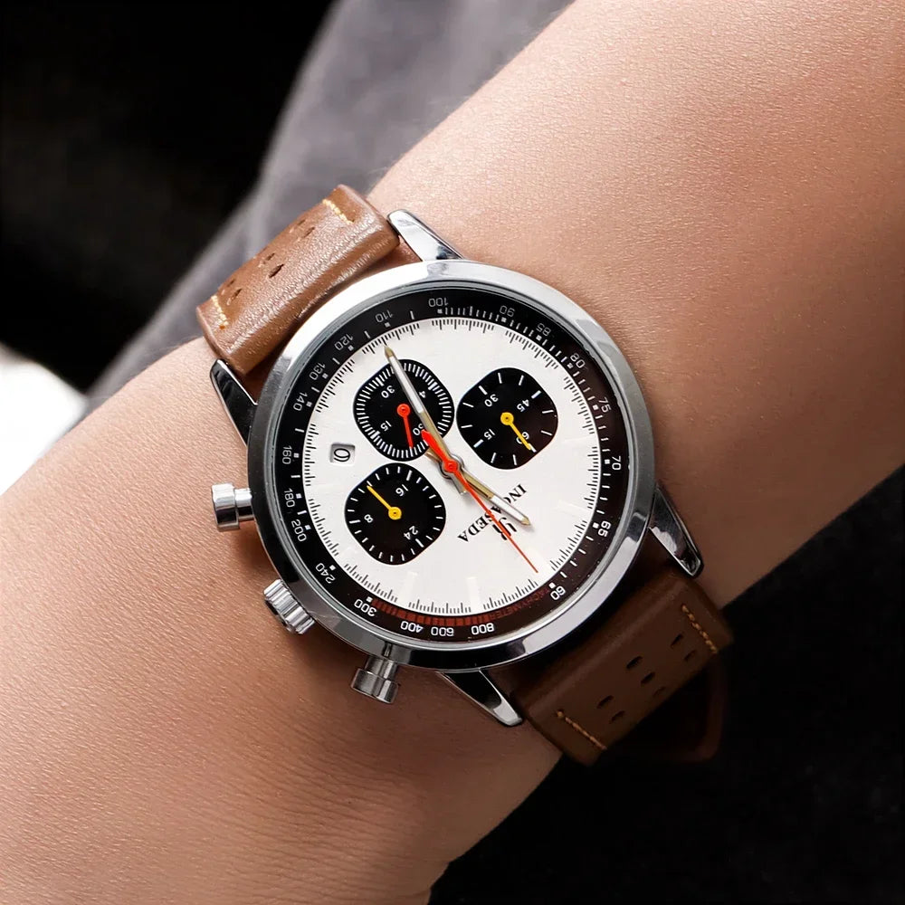 2025 INCASEDA chronograph multifunctional quartz movement men's luxury series ultra bright luminous fashionable quartz watch