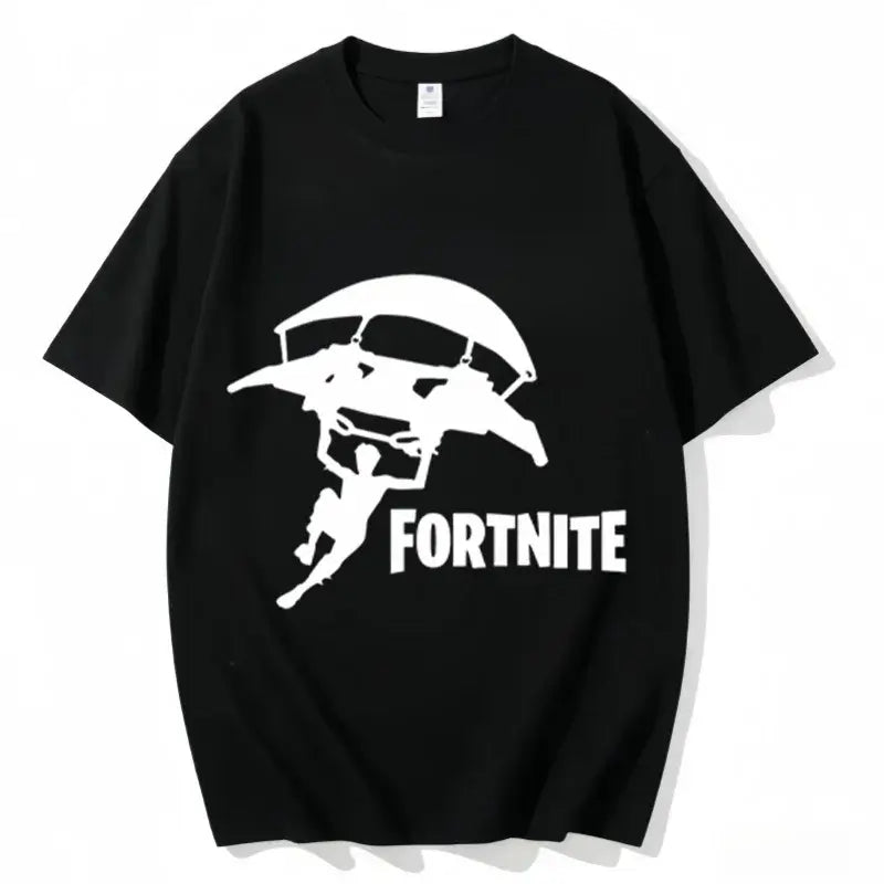Fortnite Crew Neck T Shirt Unisex Adult Game Dance Fashion New Pure Cotton Short Sleeve Tops Perfect for Casual Wear Vacations