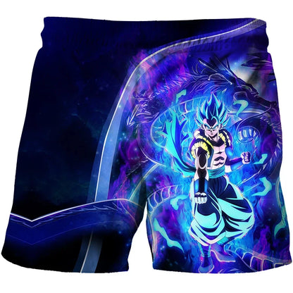 2026 Cartoon Dragon Ball Z Children's Boys' Shorts Beach Pants Summer Cartoon Cute Boys Beach Pants Comfortable and Breathable