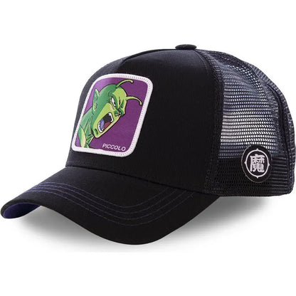 Casquette Dragon Ball Son Goku pour l'été, casquette de voyage à visière, casquette pour homme brodée, style hip-hop en maille, visière pare-soleil, casquette de baseball, sport de plein air