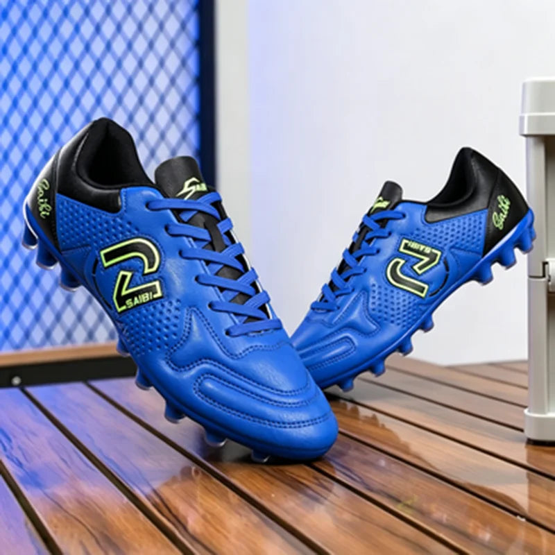 Chaussures de sport unisexes haute adhérence, tige en PU tissé, crampons TPU AG FG, contrôle de précision, antidérapantes, chaussures de sport pour hommes