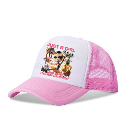 Italian Brainrot Baseball Caps Funny Anime Print Tung Tungtung Sahur Hats Summer Adjustable Fmaliy Headdress Cap Birthday Gifts