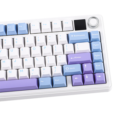 EPOMAKER X AULA F75 MAX Compact 75% Wired/BT5.0/2.4GHz Wireless Mechanical Gaming Keyboard with TFT Screen & Knob for PC/Mac