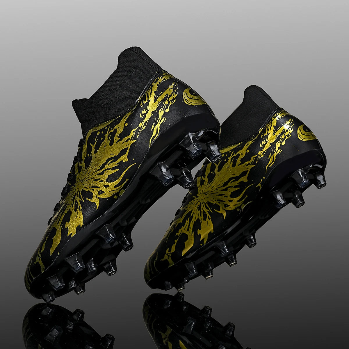 Chaussures de football pour adultes, crampons AG FG, légères, antidérapantes, avec longues pointes, résistantes à l'usure, pour terrain de gazon extérieur.