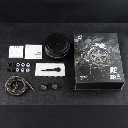 KBEAR Tourbillon-Pro TB-PRO HiFi Wired Earbuds 10mm Dynamic Driver In-Ear Earphones, High Resolution Type-C HIFI Wired Earbuds with PU+PEEK+DLC Diaphragm