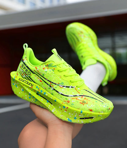 2026 Air Cushion Jogging Running Shoes Carbon Plate Marathon Men's Sports Breathable Lightweight Women's Non-Slip Sneakers