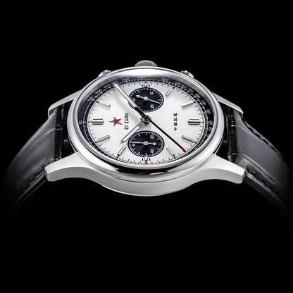 1963 Panda Pilot Chronograph Watch Men 40mm Air Force Sapphire Senior  ST1901 Mechanical Wristwatches Retro Clock Reloj Hombre