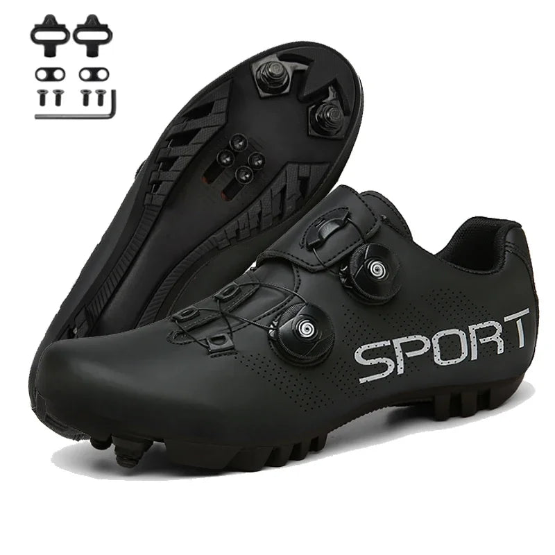 2025 Cycling Sneaker Mtb with Cleats Men Carbon Sports Speed Bike Shoes Women Mountain Racing Flat SPD Road Cycling Footwear