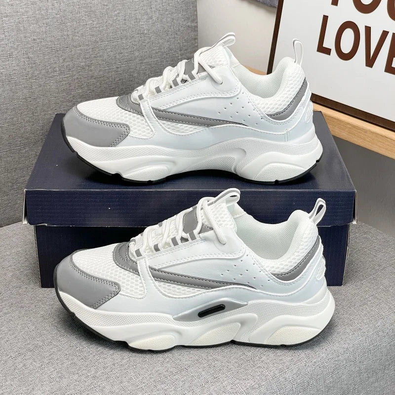 Chaussures décontractées pour hommes, sans logo, semelle épaisse, respirantes, baskets tendance, chaussures de marche confortables pour hommes, zapatillas hombre, chaussures de luxe pour hommes.