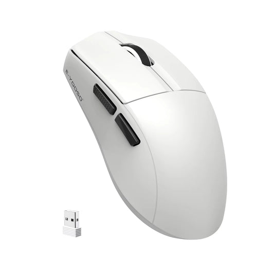 E-YOOSO X44 Lite Tri-Mode Rechargeable Wireless Mouse, Ultra Lightweight Bluetooth, 2.4G & USB-C Computer Mouse for Laptop, PC & Mac