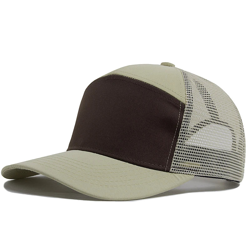Letní 7panelová baseballová čepice, módní hiphopové síťované čepice, pánské truckerské čepice, kšiltovky, hardtop, snapback, dámské, unisex, cool, nová značka