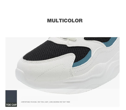 Xtep Casual Shoes For Men Breathable Thick Sole Heightened Lightweight Strong Wrapping Street Style Sports Shoes 977319320047