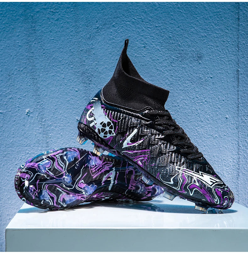 Chaussures de football professionnelles pour hommes, crampons de football, chaussures de football originales pour terrain intérieur, bottes d'entraînement sur gazon TF/FG, baskets