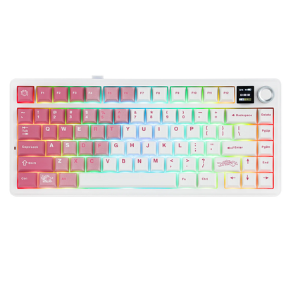 EPOMAKER X AULA F75 MAX Compact 75% ANSI Layout Wired/Bluetooth/2.4GHz Wireless Mechanical Keyboard with TFT Screen and a Knob