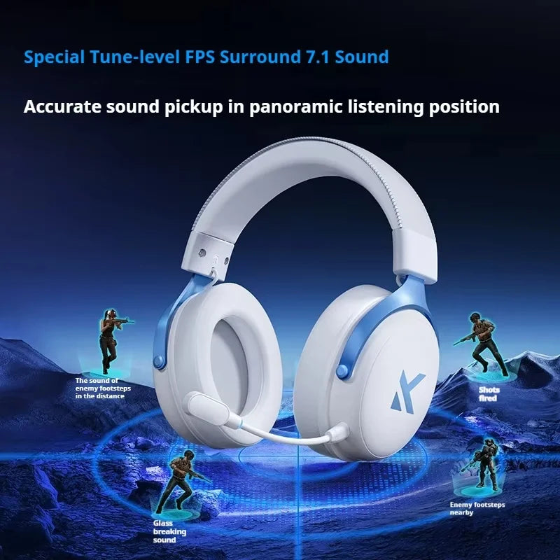 MCHOSE V9 Pro Wireless Gaming Headset – Bluetooth Noise Cancelling Headphones with Microphone, Low Latency Audio & Deep Dynamic Sound