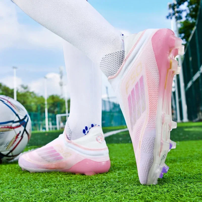 Chaussures de football pour hommes, crampons pour terrain synthétique, antidérapantes, résistantes à l'usure, respirantes, légères, pour entraînement sur gazon artificiel en extérieur.