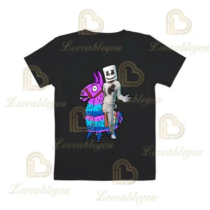 Cartoon-T-Shirt für Jungen und Mädchen, Fortnite-T-Shirt Battle Royale 3D, 3 bis 14 Jahre, Victory Royale, Gaming-Oberteil für Kinder und Teenager