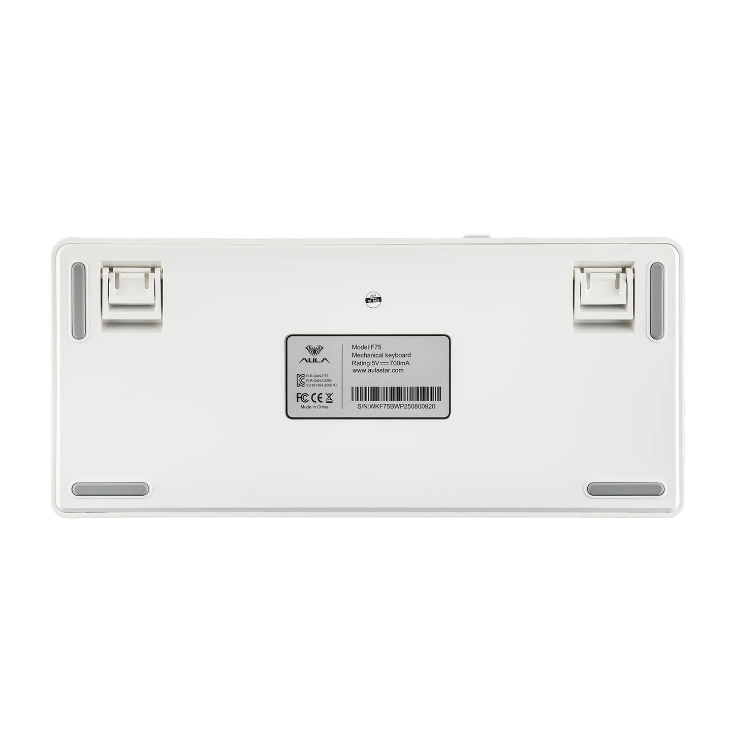 EPOMAKER AULA F75 ISO-ES 75% QWERTY español, teclado mecánico gaming inalámbrico con cable/Bluetooth/2.4GHz, hot-swap, montaje gasket y retroiluminación RGB