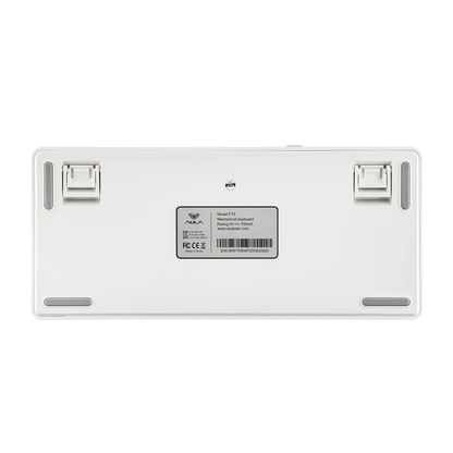 EPOMAKER AULA F75 ISO-ES 75% QWERTY español, teclado mecánico gaming inalámbrico con cable/Bluetooth/2.4GHz, hot-swap, montaje gasket y retroiluminación RGB
