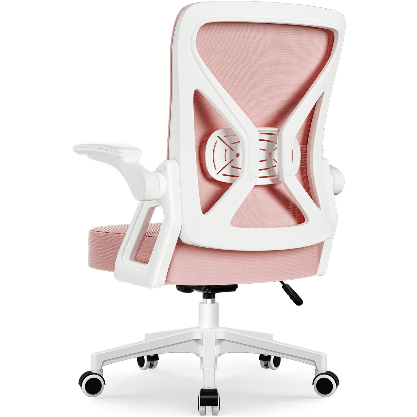 AUTHMIC Ergonomic Office Chair with Lumbar Support, Mesh Back, Flip-Up Armrests, Adjustable Height, Reclining Desk Chair for Home Office