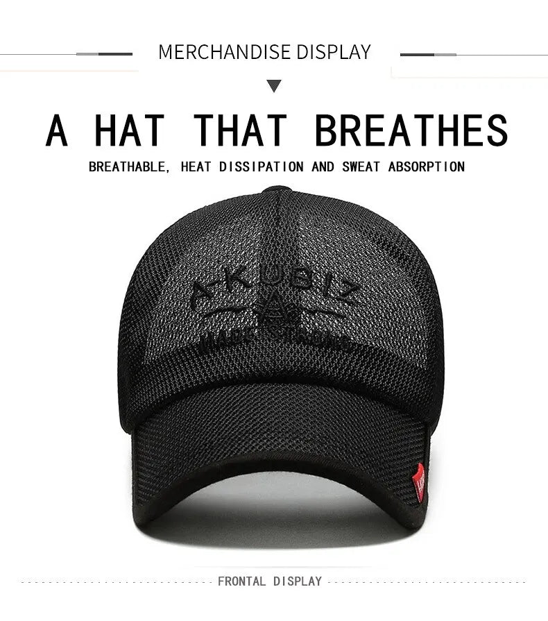 Summer Hats For Men And Women Mesh Baseball Caps Fashion Embroidered Visor Hat Outdoor Embroidered Letter Sun Protection Hat