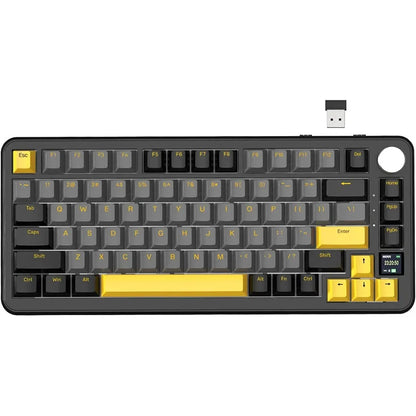 ATTACK SHARK X85/X85Pro Wireless Mechanical Keyboard 75% 82 Keys Tri-Mode Bluetooth Wird RGB Hot Swap Gasket Knob Large battery