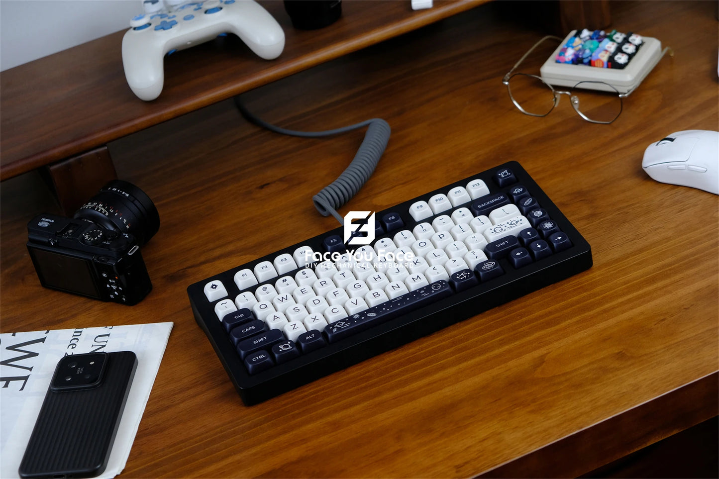 Galaxy Theme Key Cap 129 Keys GMK MOA Profile DYE-SUB PBT Keycap with 1.75U 2U Shift for MX Switch Mechanical Keyboard