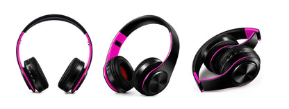 CATASSU Gold Bluetooth Wireless Headphones with Microphone, Stereo Headset, Bluetooth 5.3 Earphones, 40mm HiFi Sound, Foldable Headphones for Android & iOS