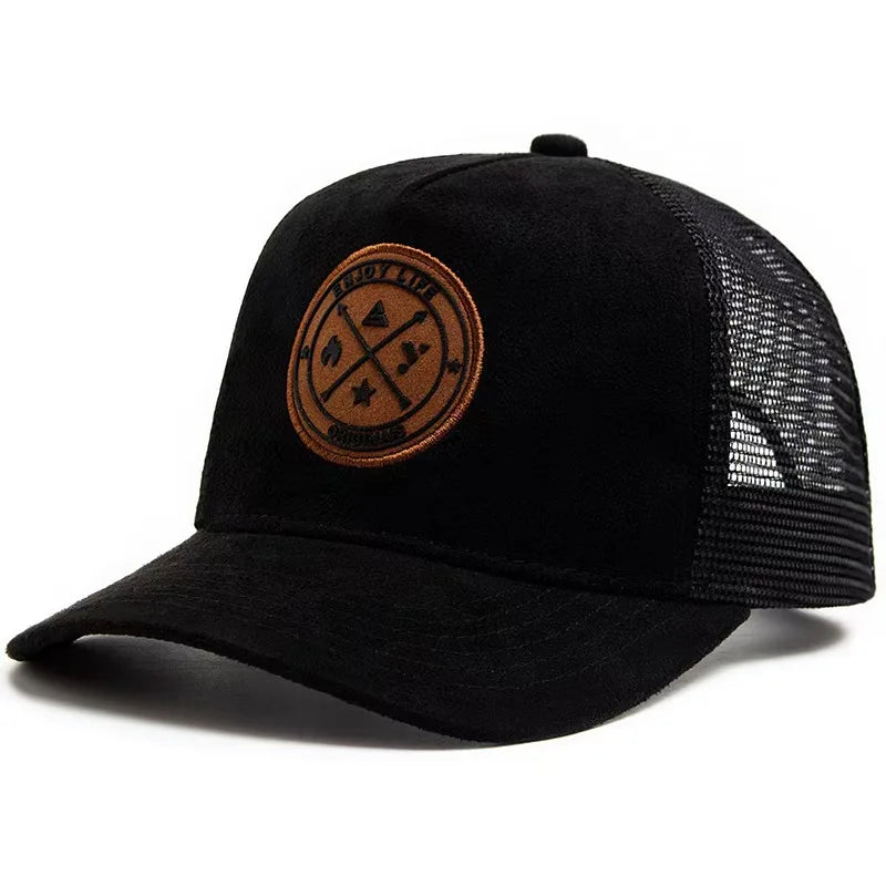New Summer Mesh Baseball Cap Women Men Letter Patch Snapback Hat Casual Breathable Unisex Street Hip Hop Trucker Caps