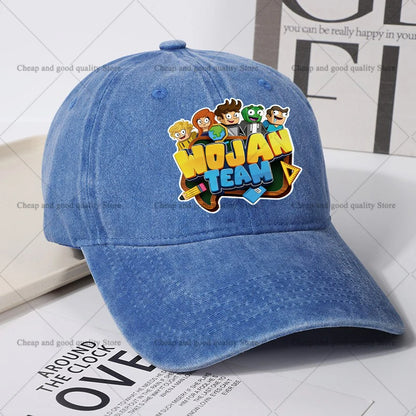 Wojan Team Baseball Cap for Women men Summer Adjustable Sun Hat boy girl Anime Cute Retro Sunbonnet Adult Headgear birthday Gift