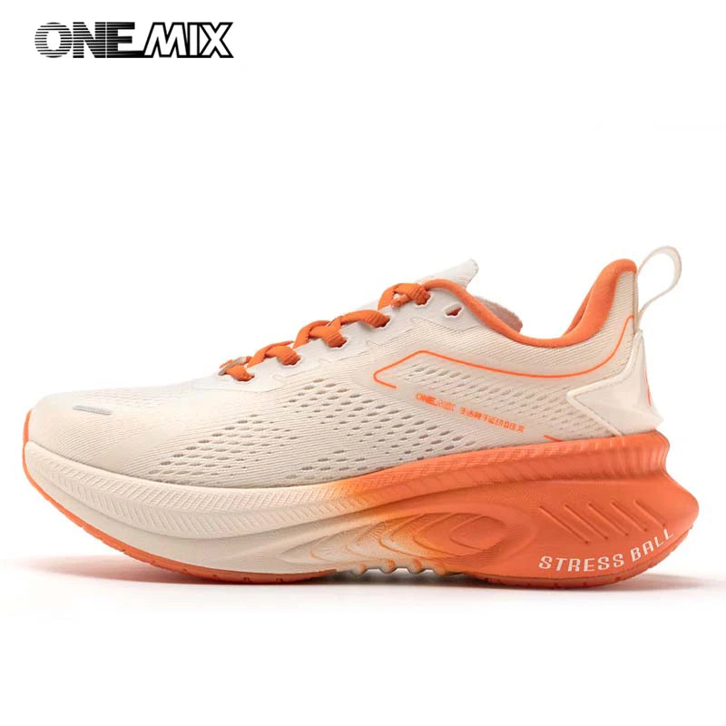 ONEMIX New Style Autumn Winter Men Running Shoes Ourdoor Jogging Cushioning Breathable Lightweight Elastic Sports Sneakers