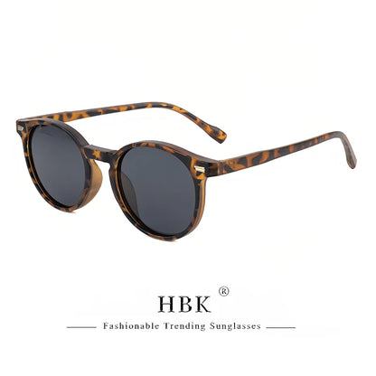 HBK Fashion Polarized Sunglasses Men Round TR90 Frame Fashion Sun Glasses Women Driving Sports UV400 Lunette De Soleil Homme
