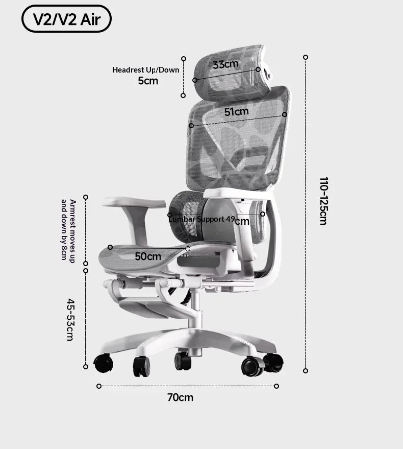 Sedia da ufficio in rete ergonomica executive per computer e gaming, arredo moderno girevole con ruote e regolabile, sedia gaming ergonomica