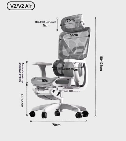 Sedia da ufficio in rete ergonomica executive per computer e gaming, arredo moderno girevole con ruote e regolabile, sedia gaming ergonomica