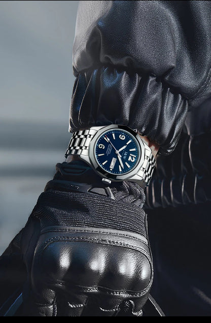 Orologio meccanico di lusso da uomo Reloj CARNIVAL in tungsteno, movimento automatico MIYOTA 8205, impermeabile.