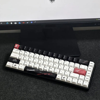 Cherry Personalized Japanese Engraved Keychain PBT 83/126 Key for MX Switch Wooting60 Mechanical Keyboard