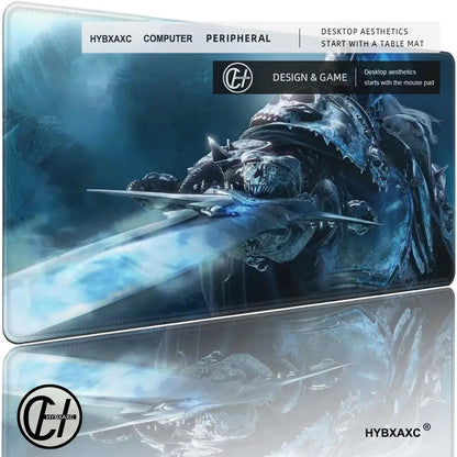 XXL Gaming Accessories Gamer Keyboard Desk Mat Non-Slip World of Warcraft Lich King Laptop Notebook Mousepad Mouse Mats HYBXAXC