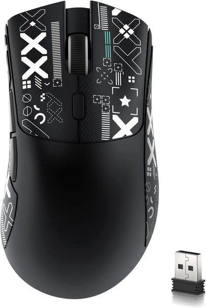 Attack Shark R1 Wireless Gaming Mouse, 55g Ultra-Lightweight Tri-Mode Gaming Mouse, PAW3311 Sensor, 18000 DPI, Bluetooth 5.2, 2.4GHz & USB-C for PC, Mac & Laptop
