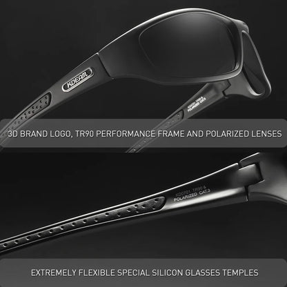 KDEAM Polarized Men's Sunglasses New Goggles Colorful Driving Glasses TR90 Hiking Camping Fishing Outdoor Cycling Gafas De Sol