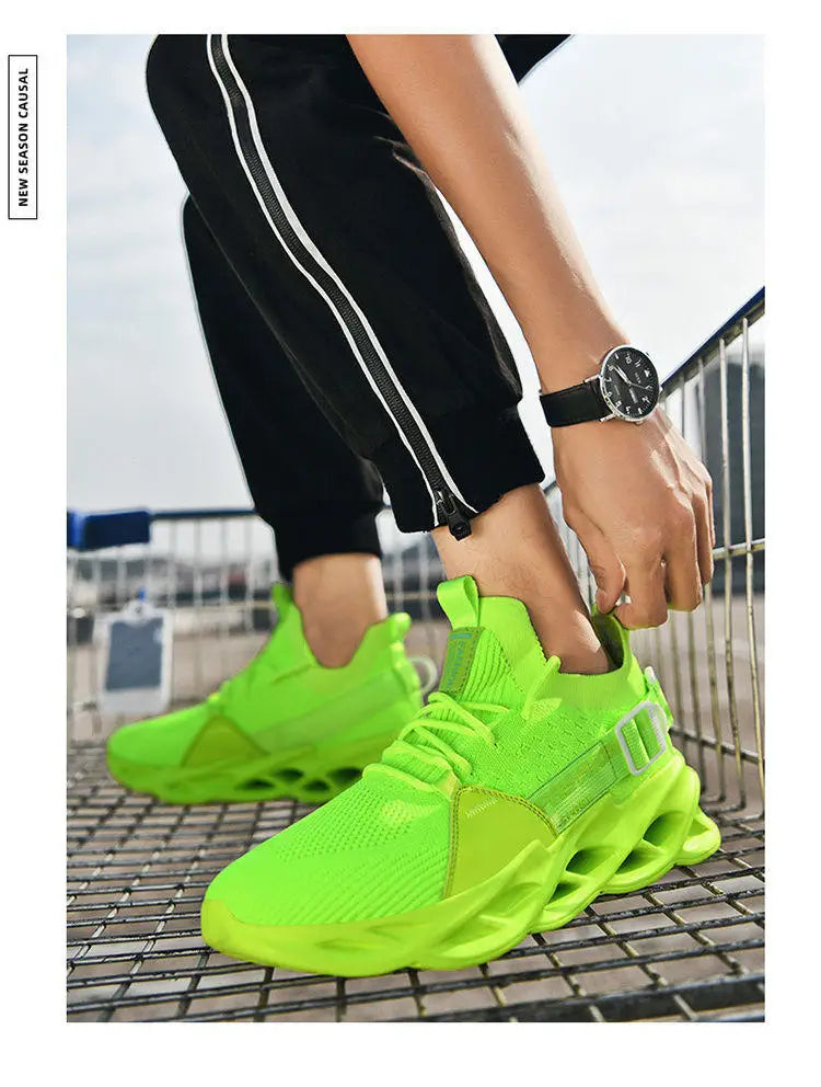 Sneakers casual viola alla moda per donna e uomo, scarpe da corsa Blade, taglie grandi 48, scarpe sportive leggere e traspiranti, sneakers da uomo in rete