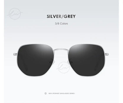LM New Fashion Women Hexagon Sunglasses Men Retro Polarized Driving Coating Mirror Sun Glasses Goggle UV400 Eyewear gafas de sol