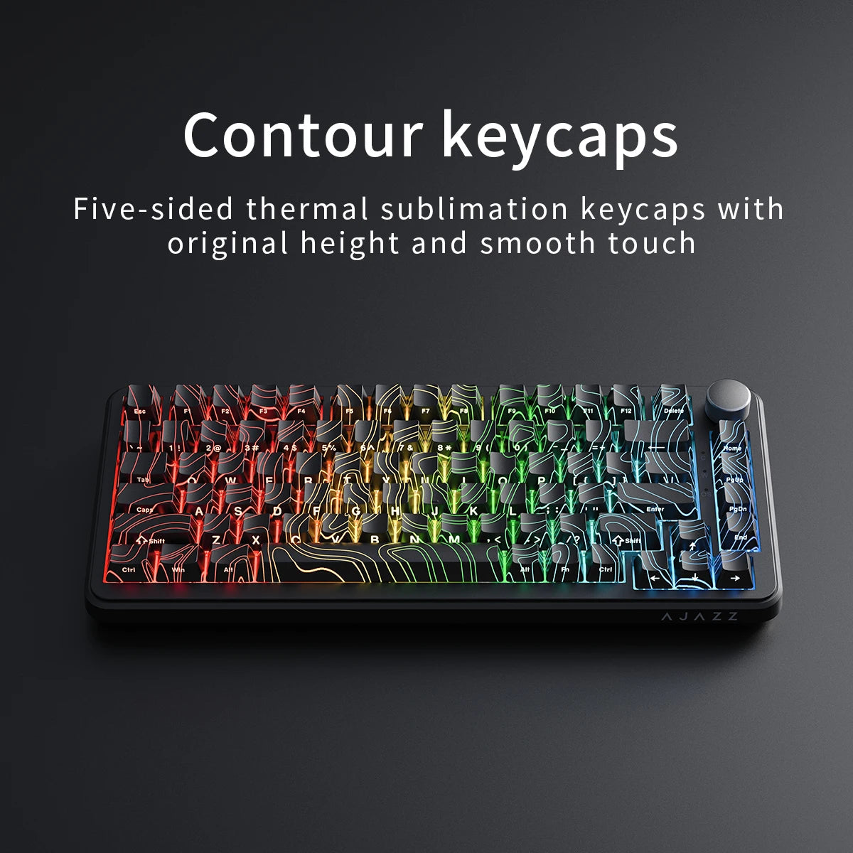 AJAZZ AK820 MAX New Magnetic Switch Type-C-Wired Only-Computer Gaming Keyboard Upgrade Gasket Mechanical Keyboard Cool RGB